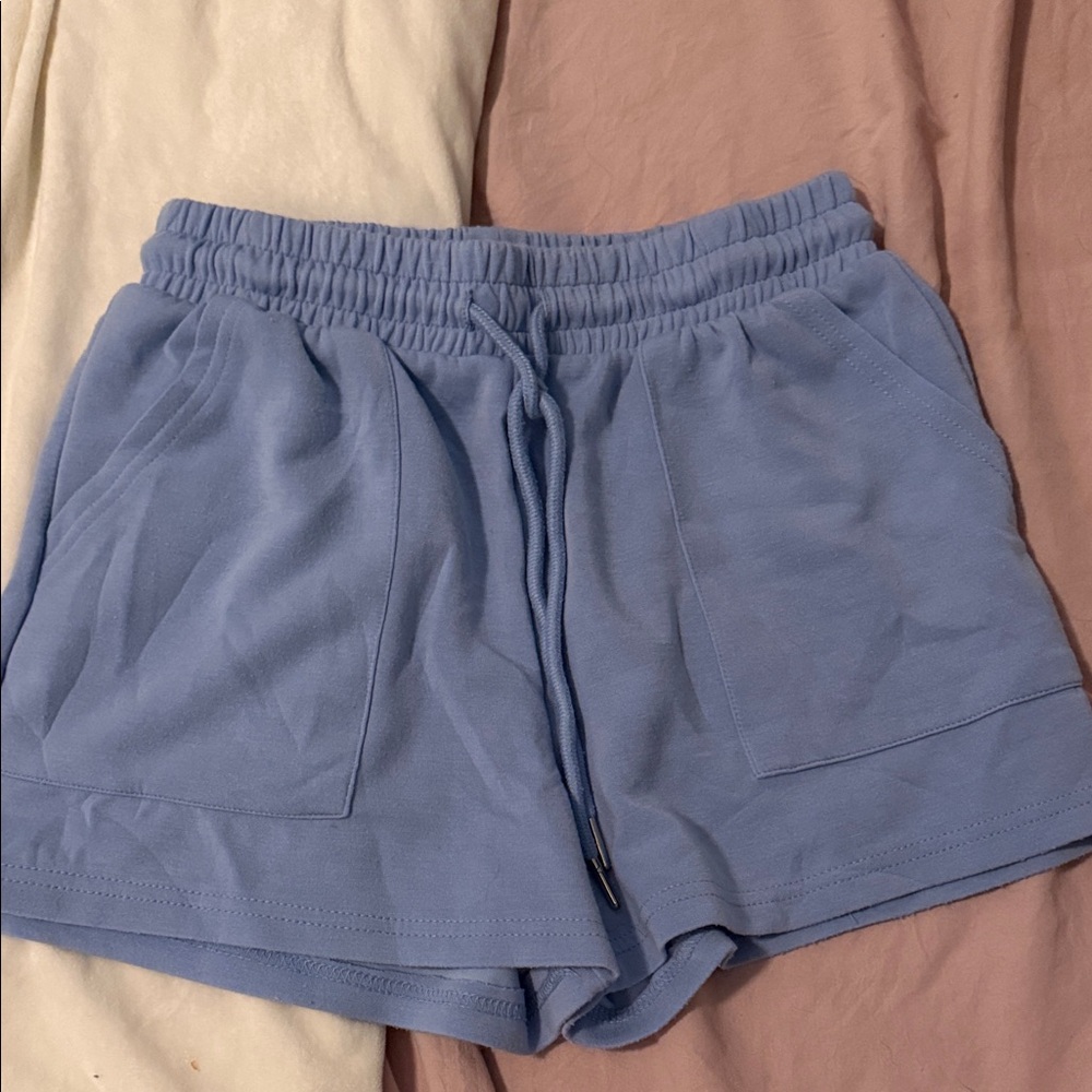 Women's Blue Casual Shorts